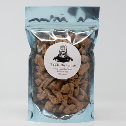 Turkey Liver - Freeze-Dried Pet Treats - 100 grams