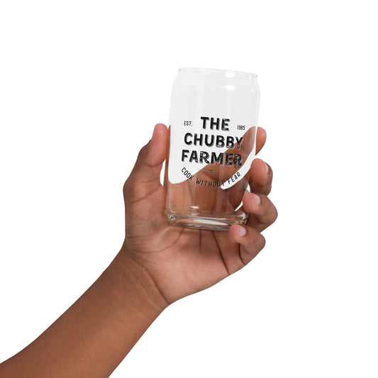 Chubby Farmer Can-shaped glass