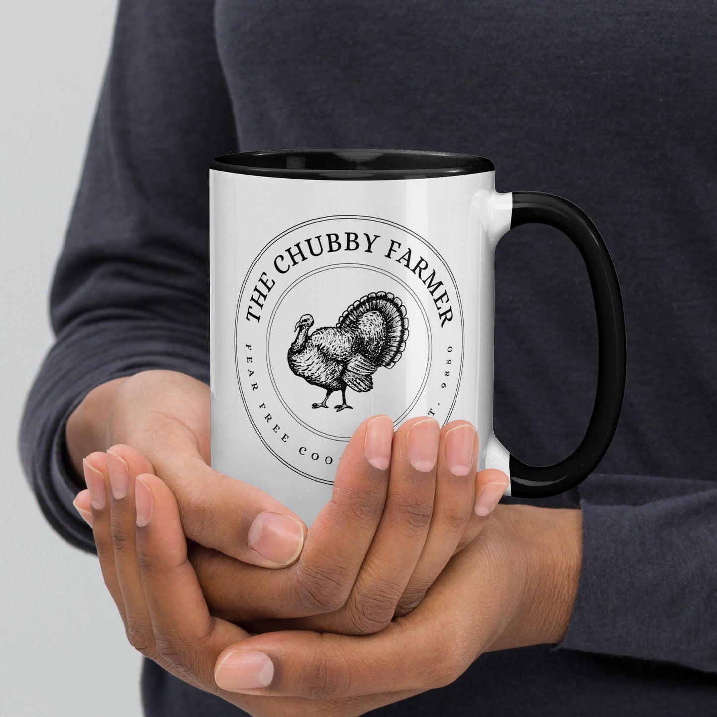 Chubby Farmer Mug with Color Inside